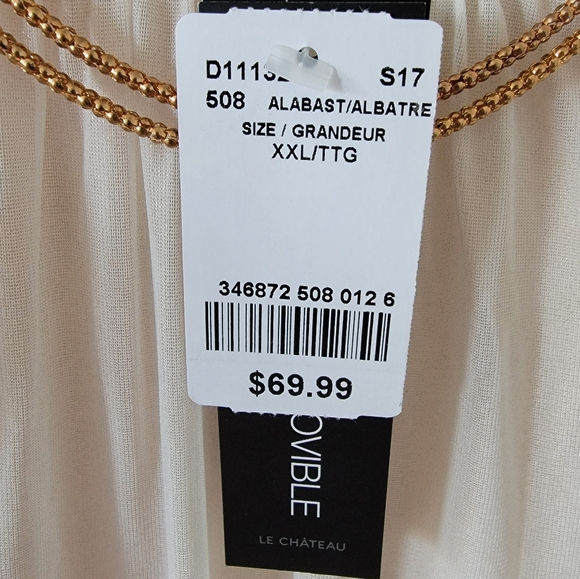 NWT Le Chateau cocktail dress, cream size xxl - Picture 8 of 8